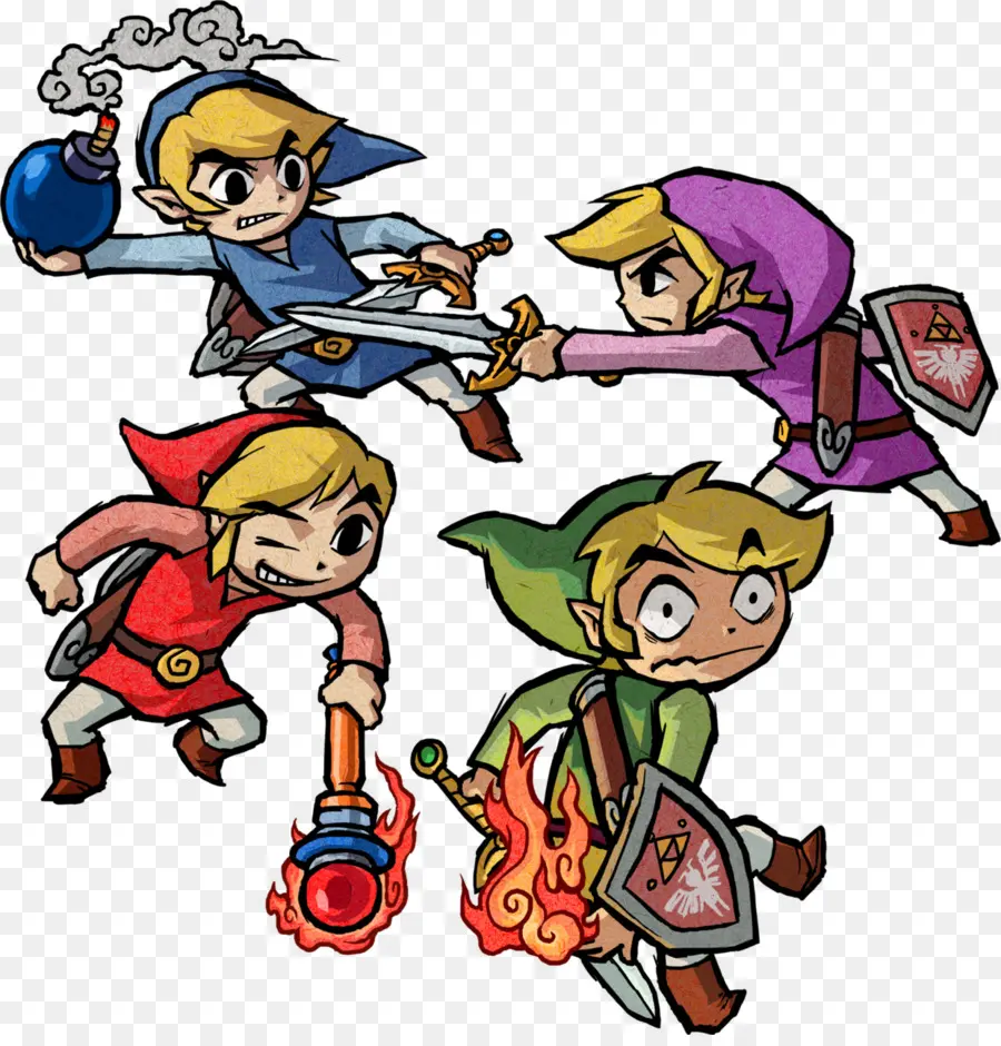 ตำนานของ Zelda สี่ดาบการผจญภัยของ，ตำนานของ Zelda มีการเชื่อมโยงไปยังอดีต PNG