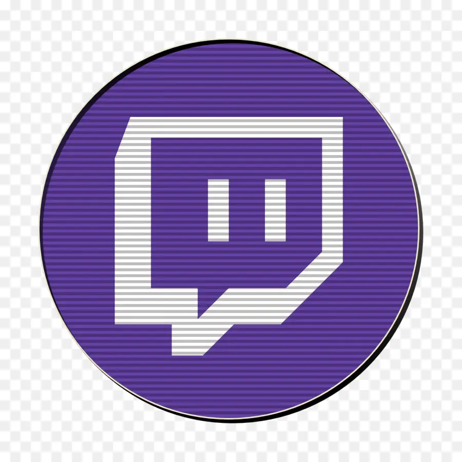 โลโก้ Twitch，สีม่วง PNG