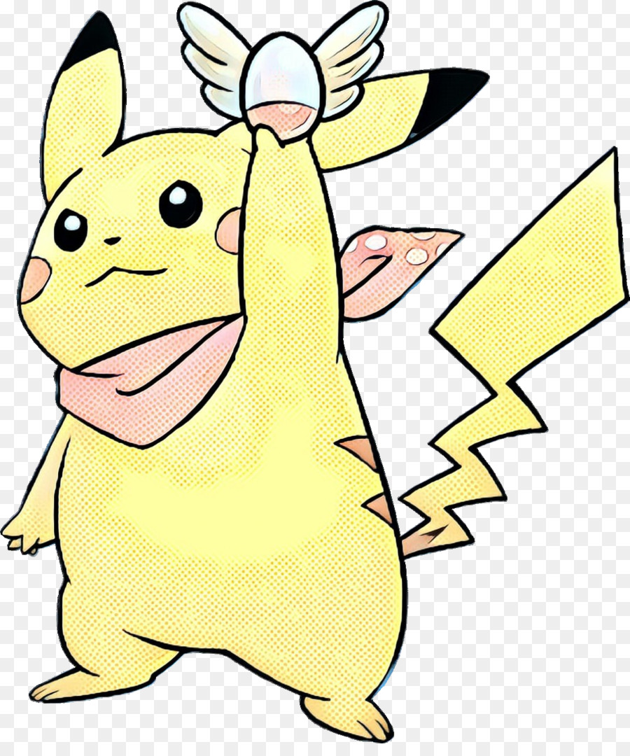 Pikachu，สีเหลือง PNG