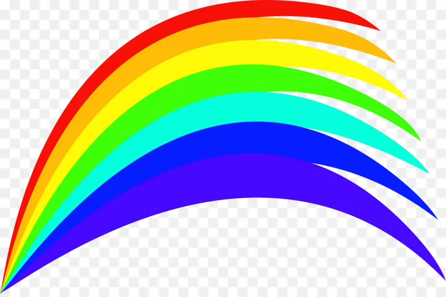 Rainbow Swoosh，มีสีสัน PNG