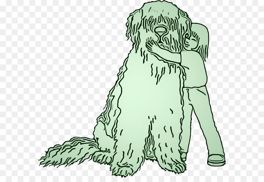 หมา，สีเขียว PNG