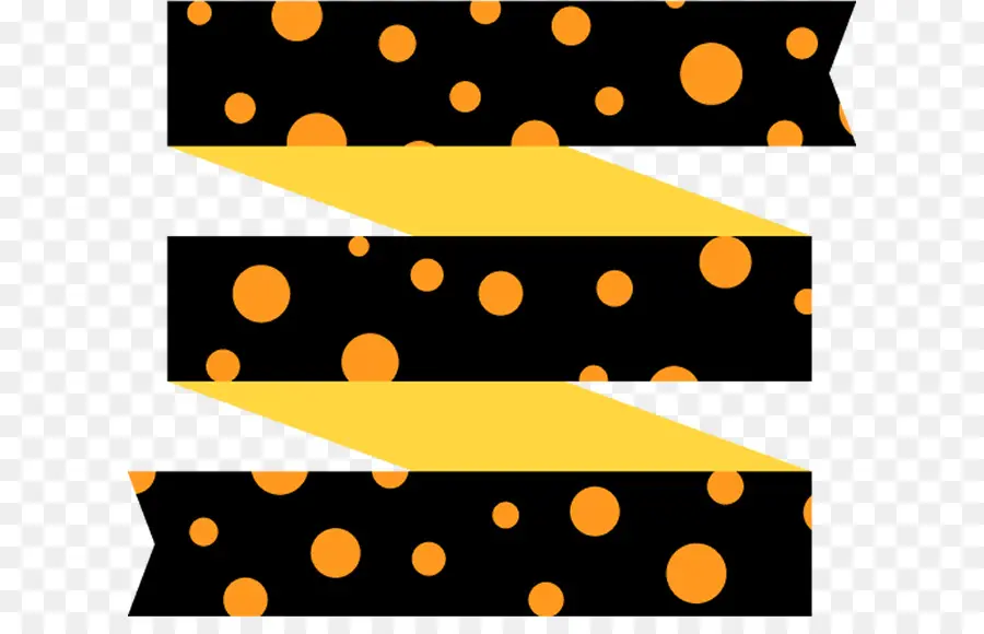 Polka Dot Ribbon，สีดำ PNG