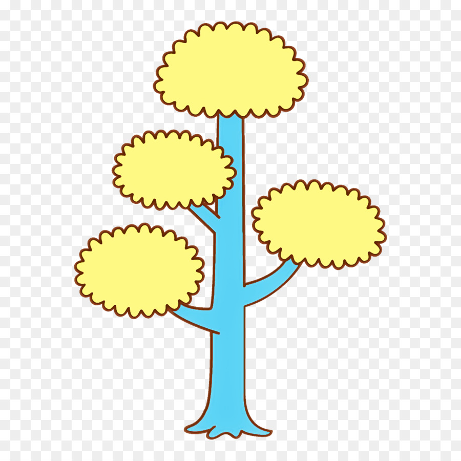 สีเหลือง，ต้นไม้ PNG