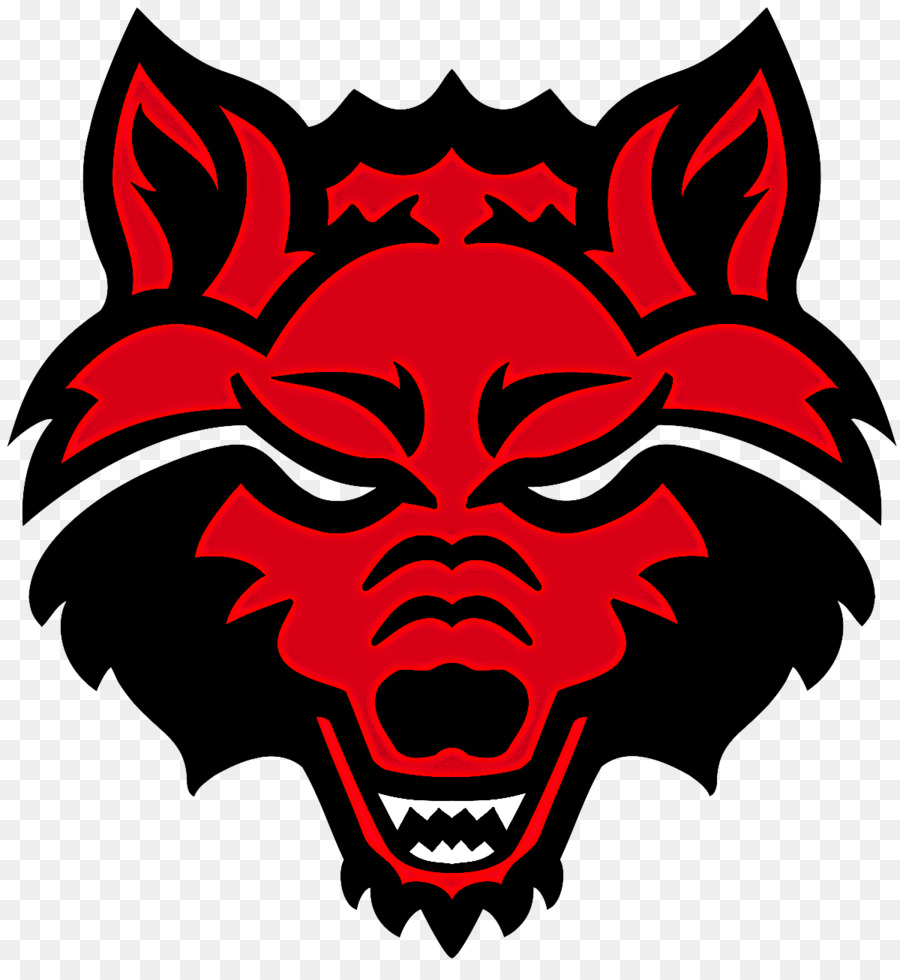 โลโก้ Red Wolf，สัตว์ PNG