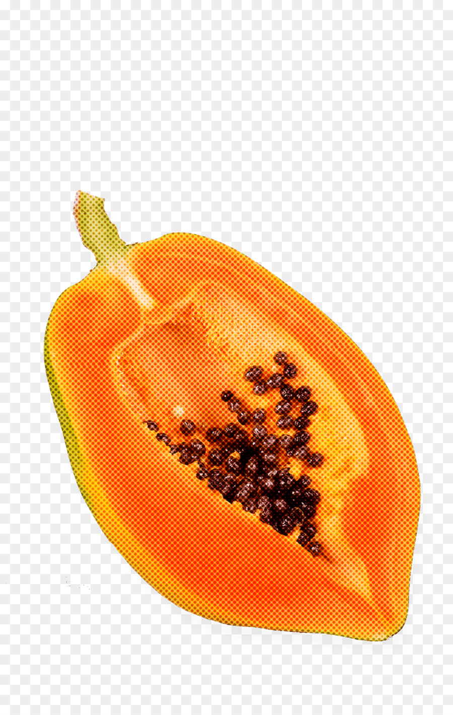 มะละกอ，สีส้ม PNG