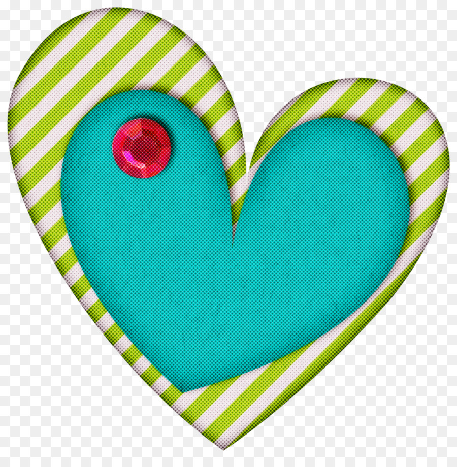 หัวใจ，สีเขียว PNG