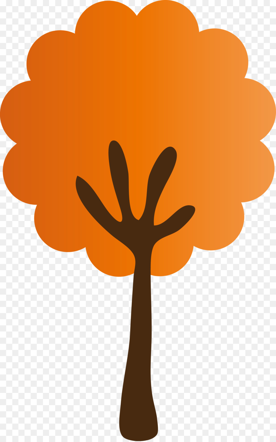 สีส้ม，ต้นไม้ PNG