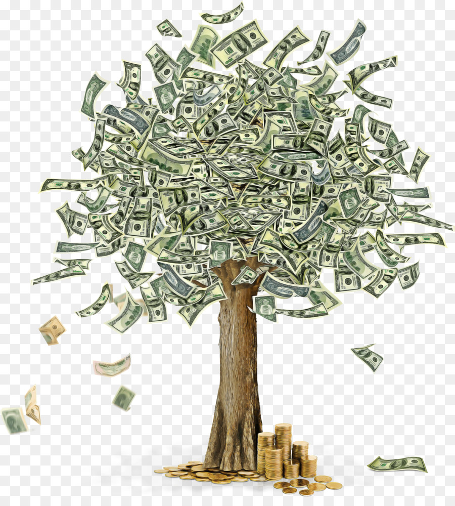 ต้นไม้，เงิน PNG