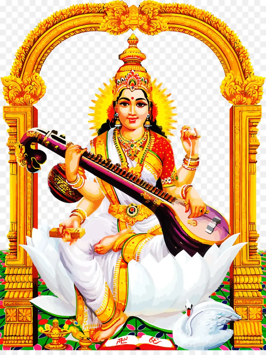 เทพธิดา Saraswati，ศาสนาฮินดู PNG