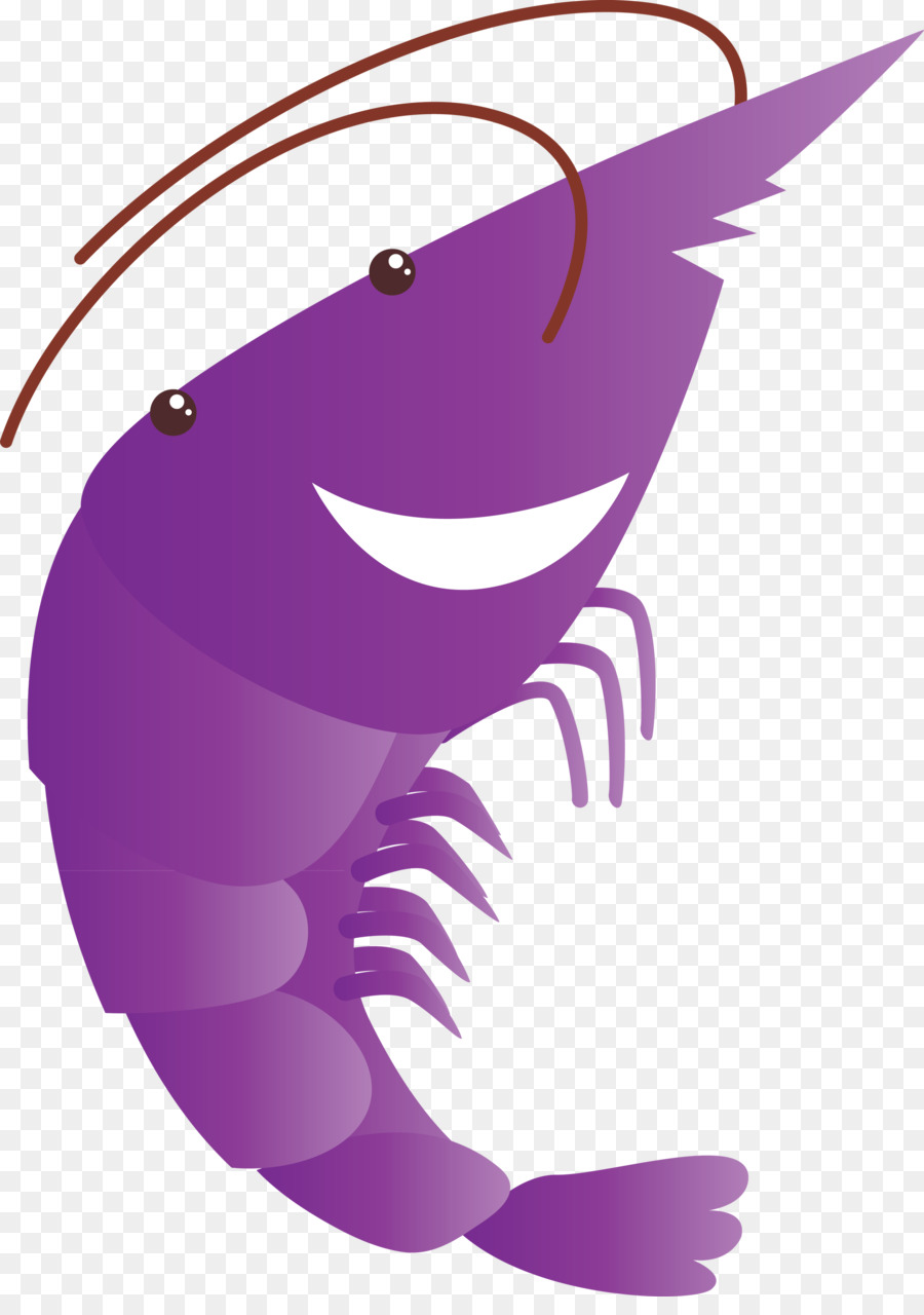 กุ้งสีม่วง，การ์ตูน PNG