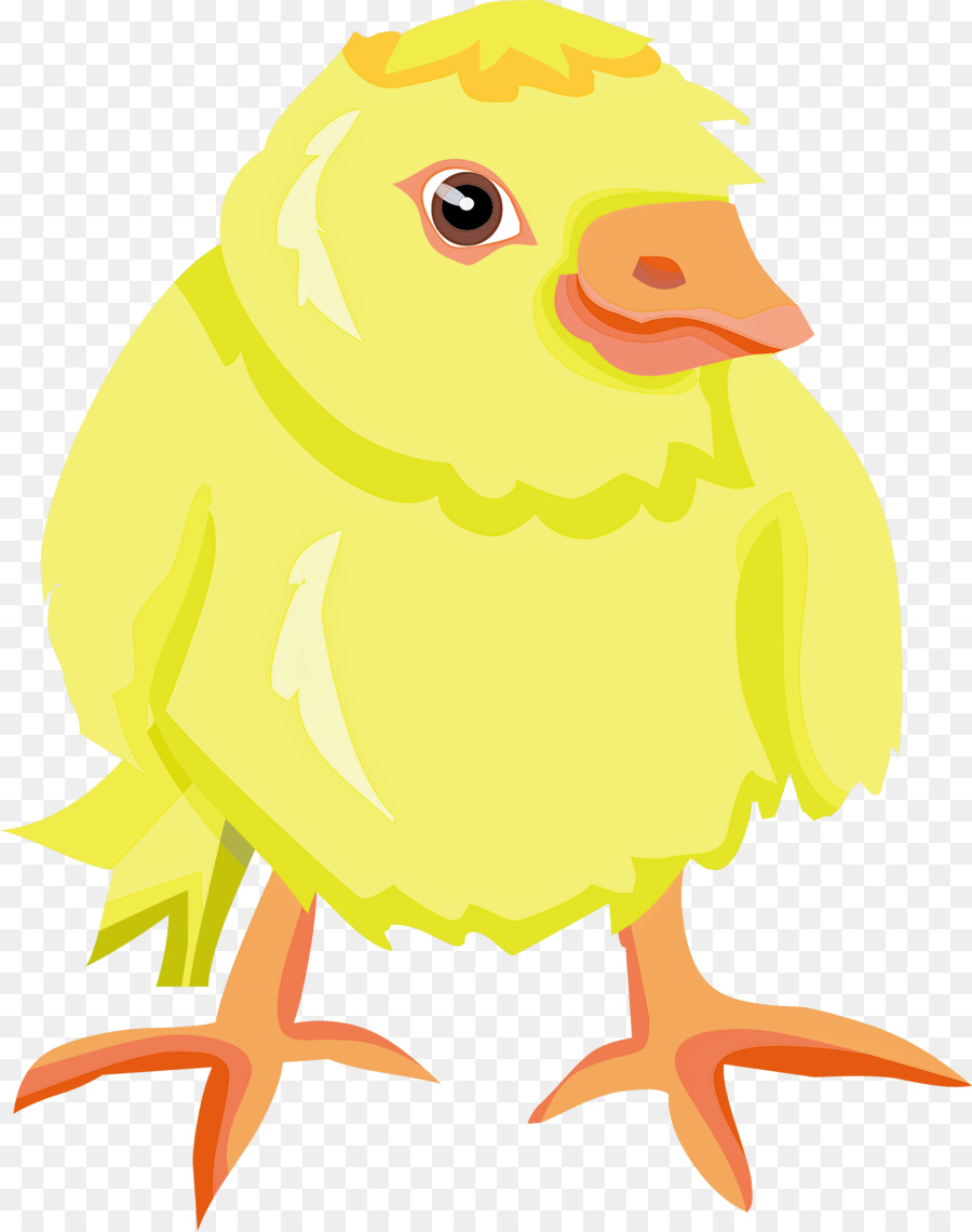 นก，สีเหลือง PNG