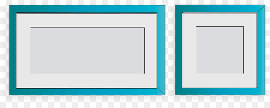 กรอบภาพสีน้ำเงิน，ตกแต่งผนัง PNG
