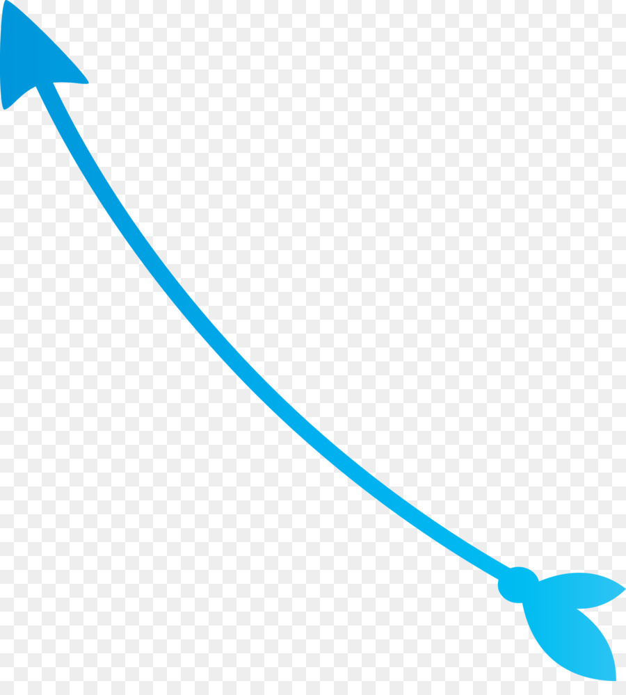 ลูกศรโค้งขึ้นด้านบนสีน้ำเงิน，โค้ง PNG
