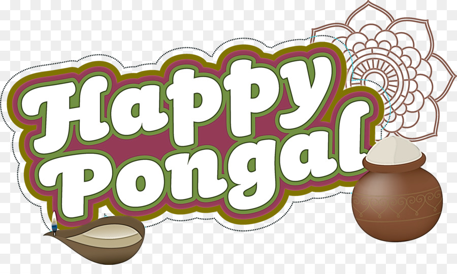 Pongal มีความสุข，ข้อความ PNG