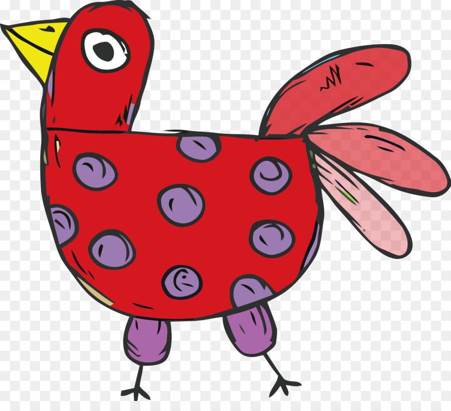 Polka Dot Bird，น่ารัก PNG