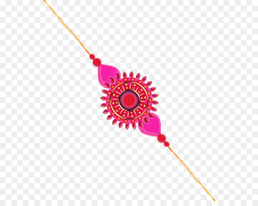 Rakhi สีสันสดใส，ด้าย PNG