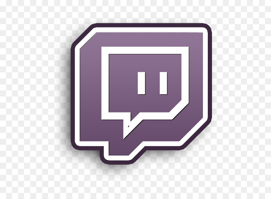 โลโก้ Twitch，สีม่วง PNG