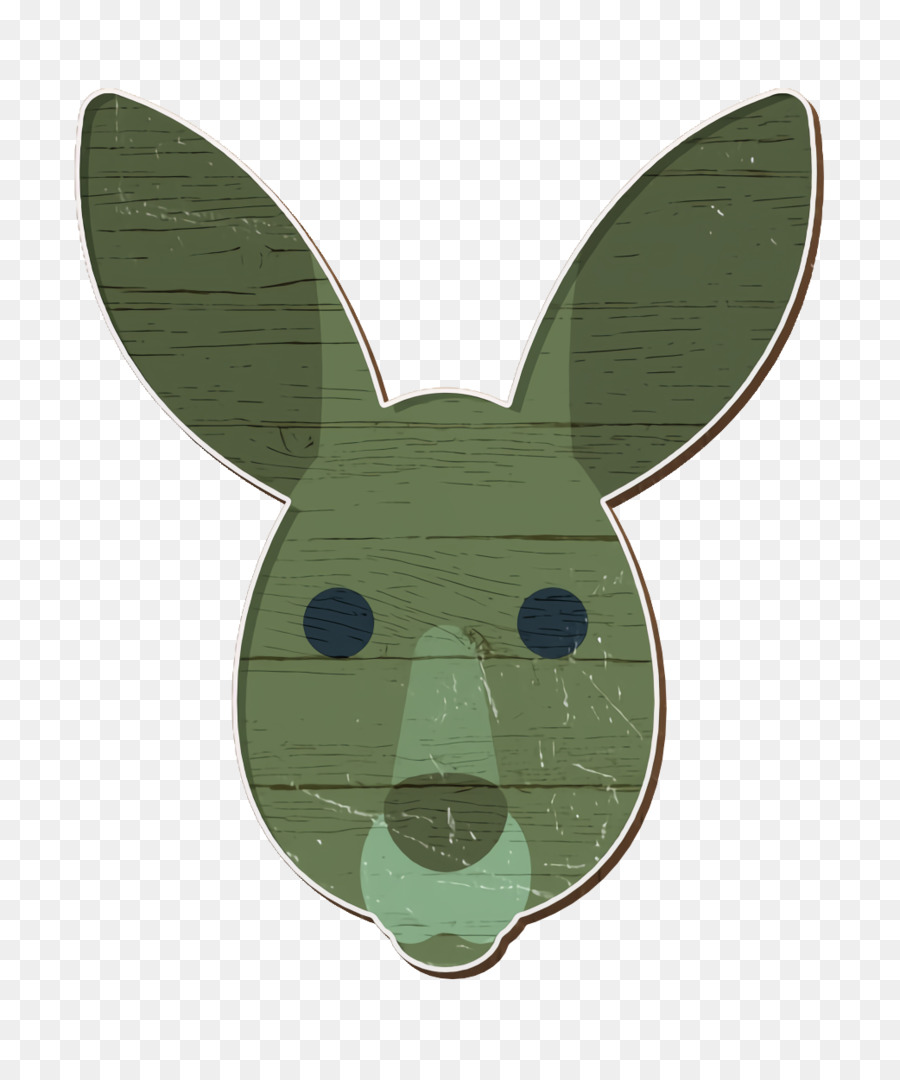 กระต่าย，สีเขียว PNG