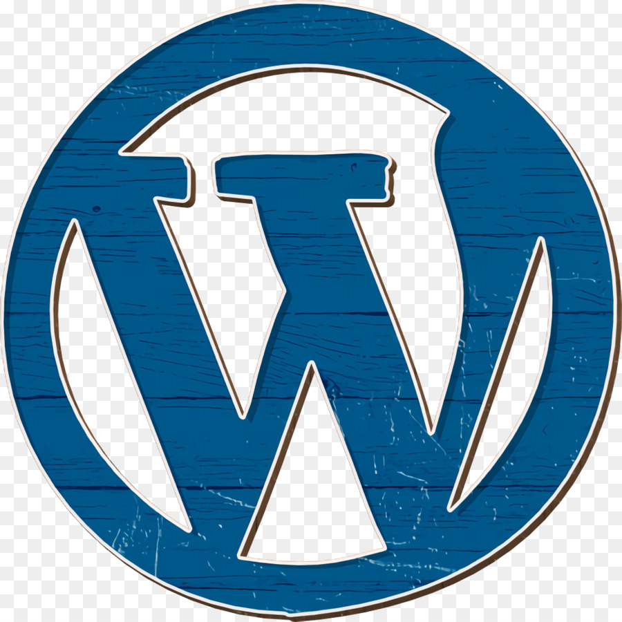 โลโก้ Wordpress，สีฟ้า PNG