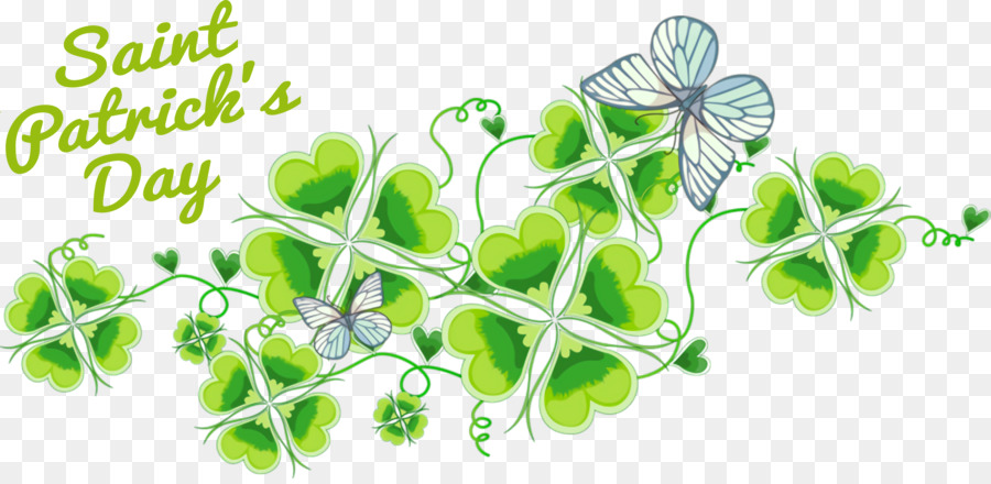 Clovers วันเซนต์แพทริก，ผีเสื้อ PNG