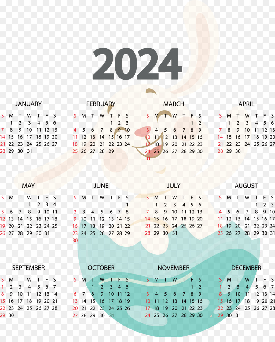 2024 ปฏิทิน，ปฏิทิน PNG