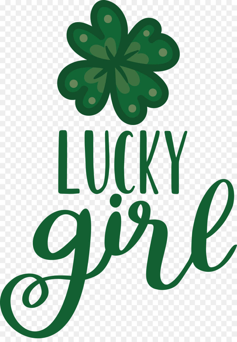 ข้อความ Lucky Girl，การพิมพ์ PNG