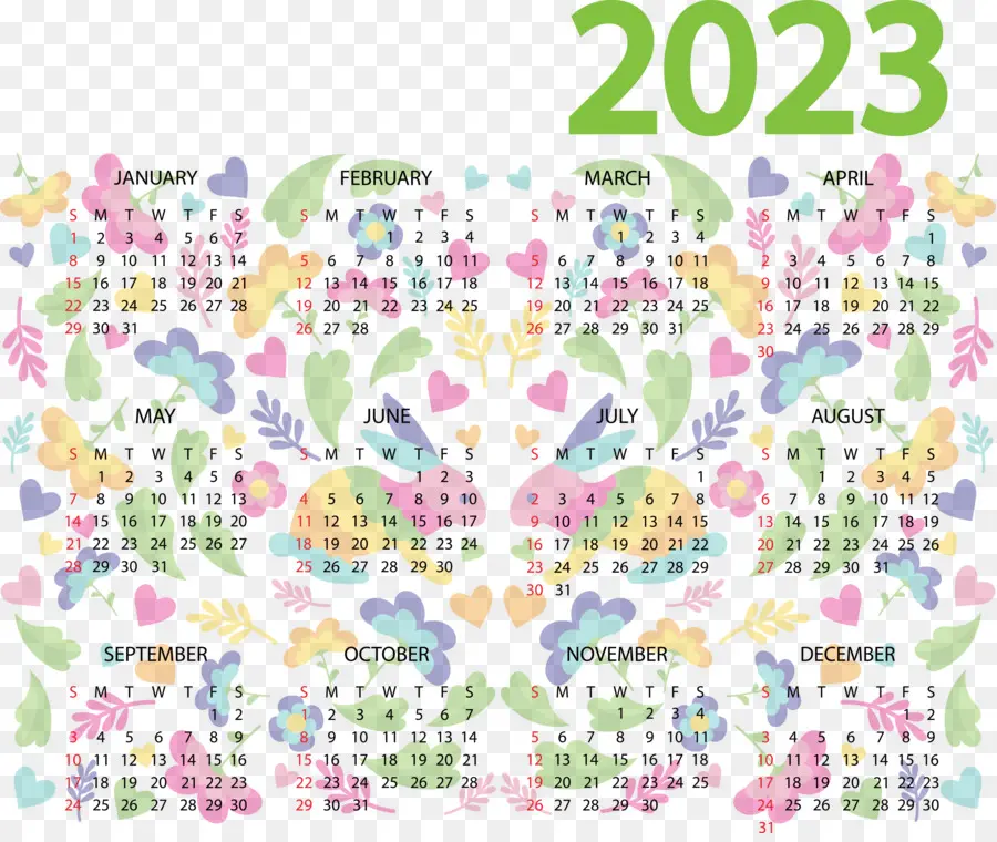 ปฏิทิน，2023 PNG