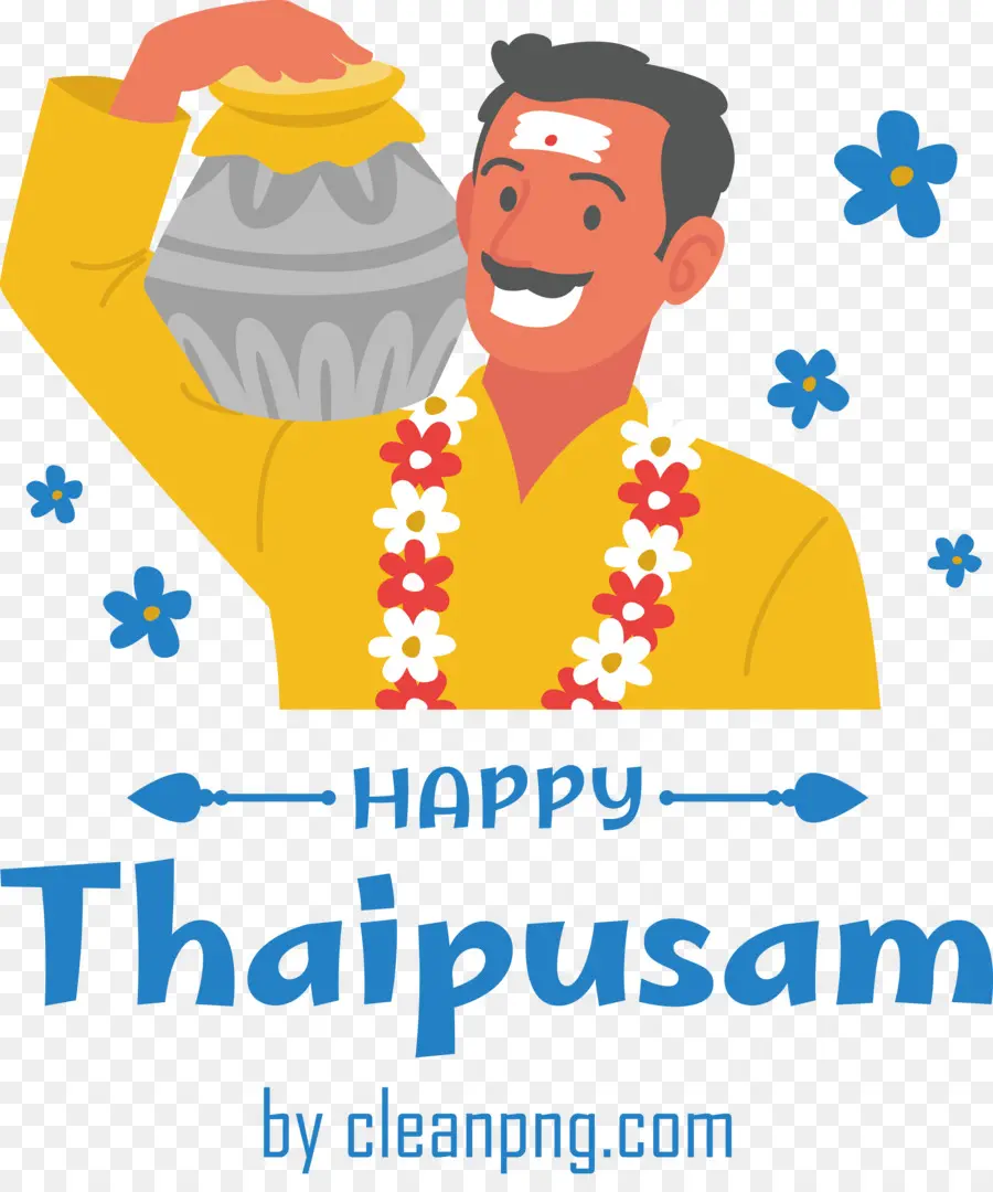 Thaipusam，ผู้ชายที่มีหม้อ PNG