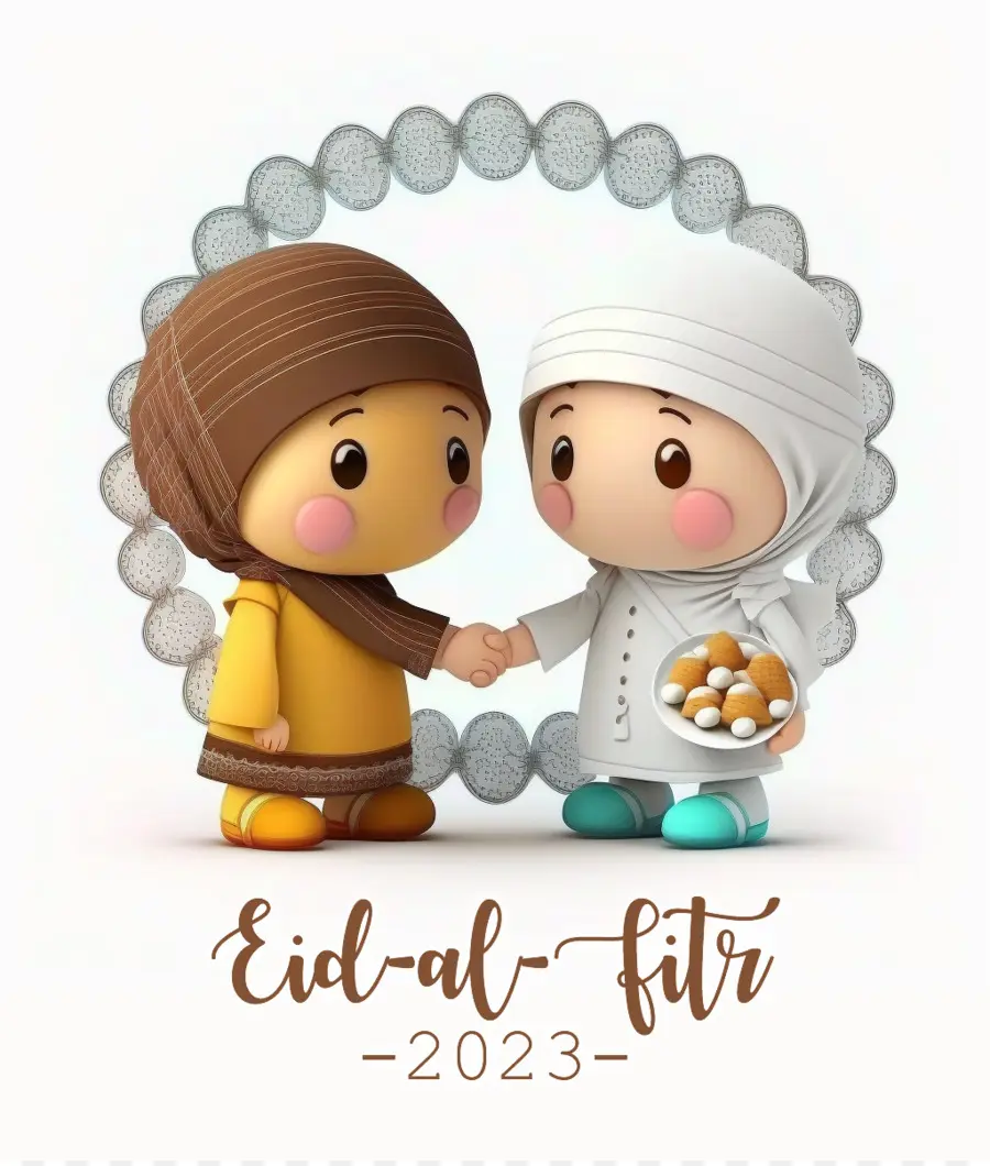 Eid Al Fitr，ตัวการ์ตูน PNG