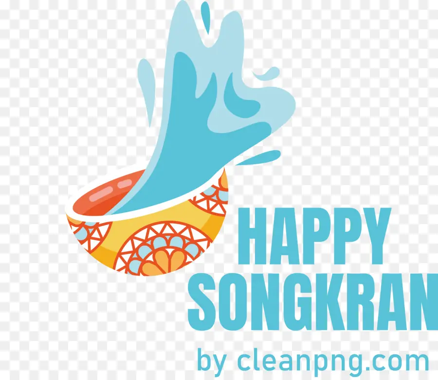 เทศกาลน้ำสาดน้ำ，Happy Songkran PNG