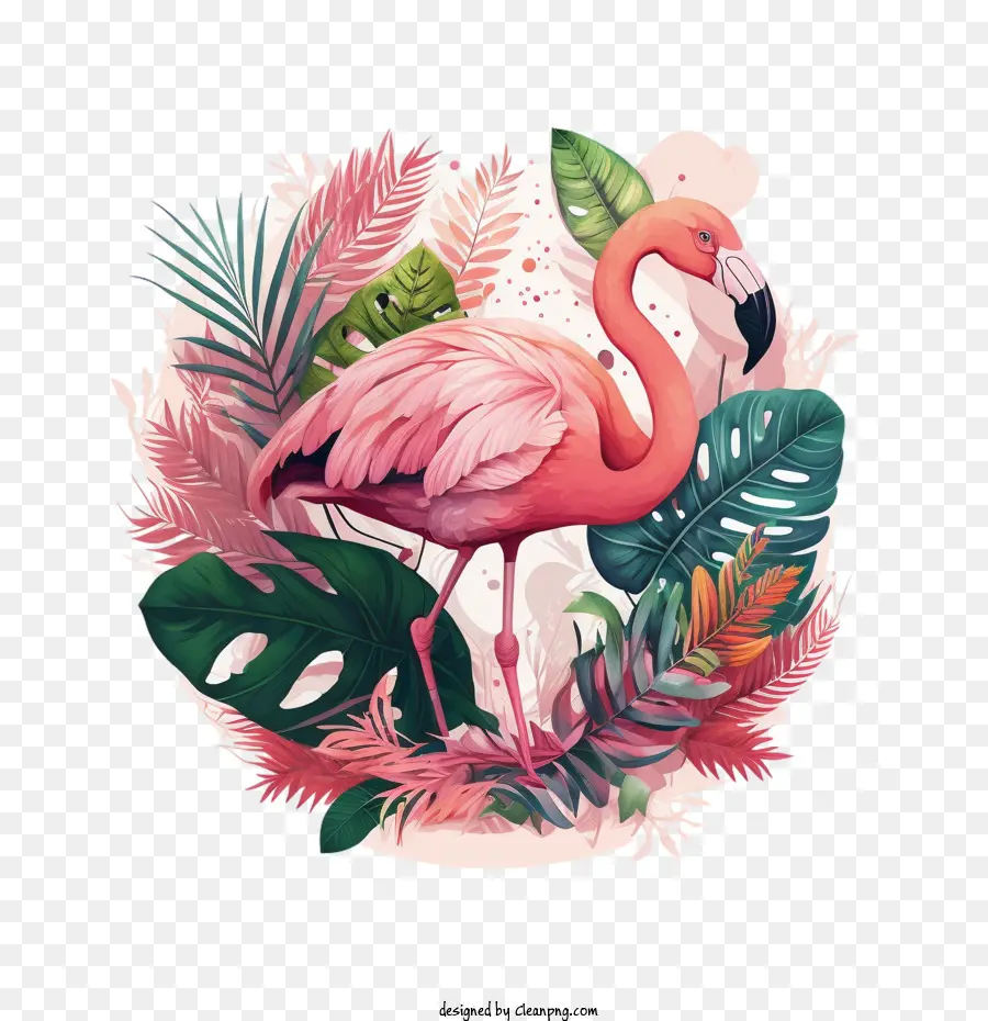 สีชมพู Flamingo，สีของ Flamingo 90s PNG