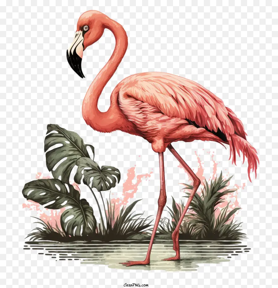 หนังสือการ์ตูน Flamingo，สีชมพู Flamingo PNG
