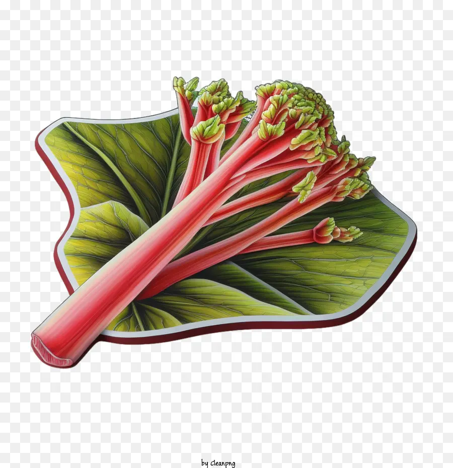 Rhubarb，3d รูบาร์บ PNG