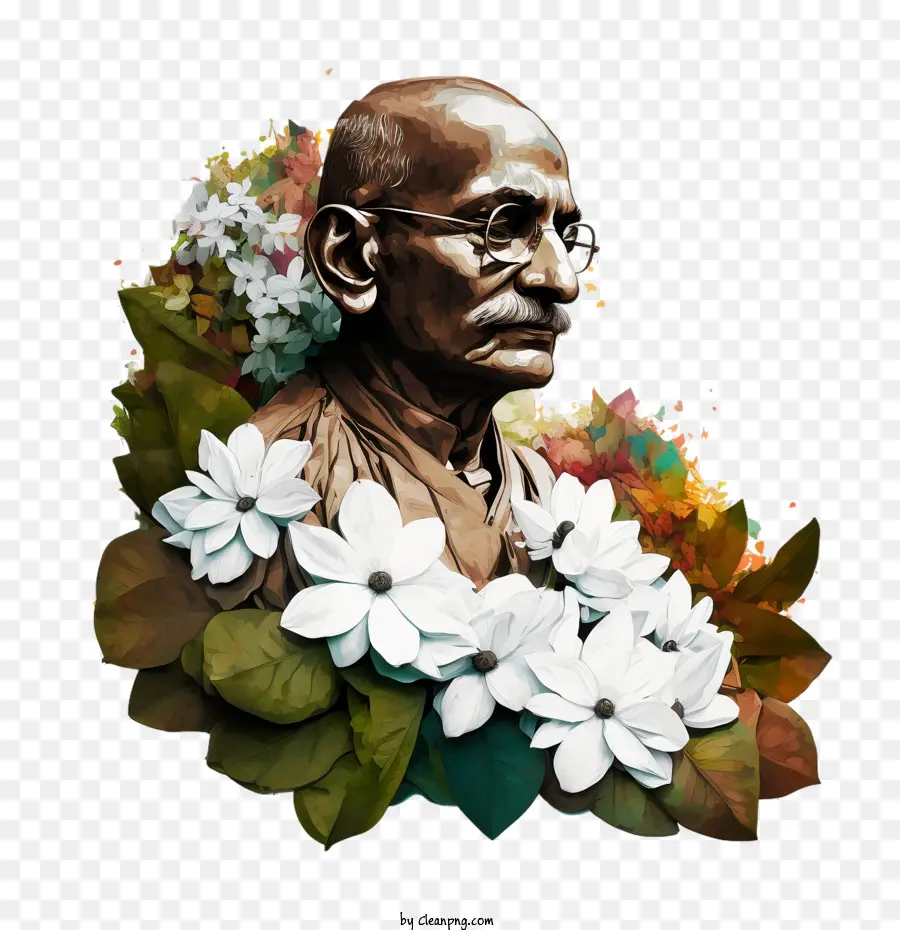 Gandhi Jayanti，รูปปั้น PNG