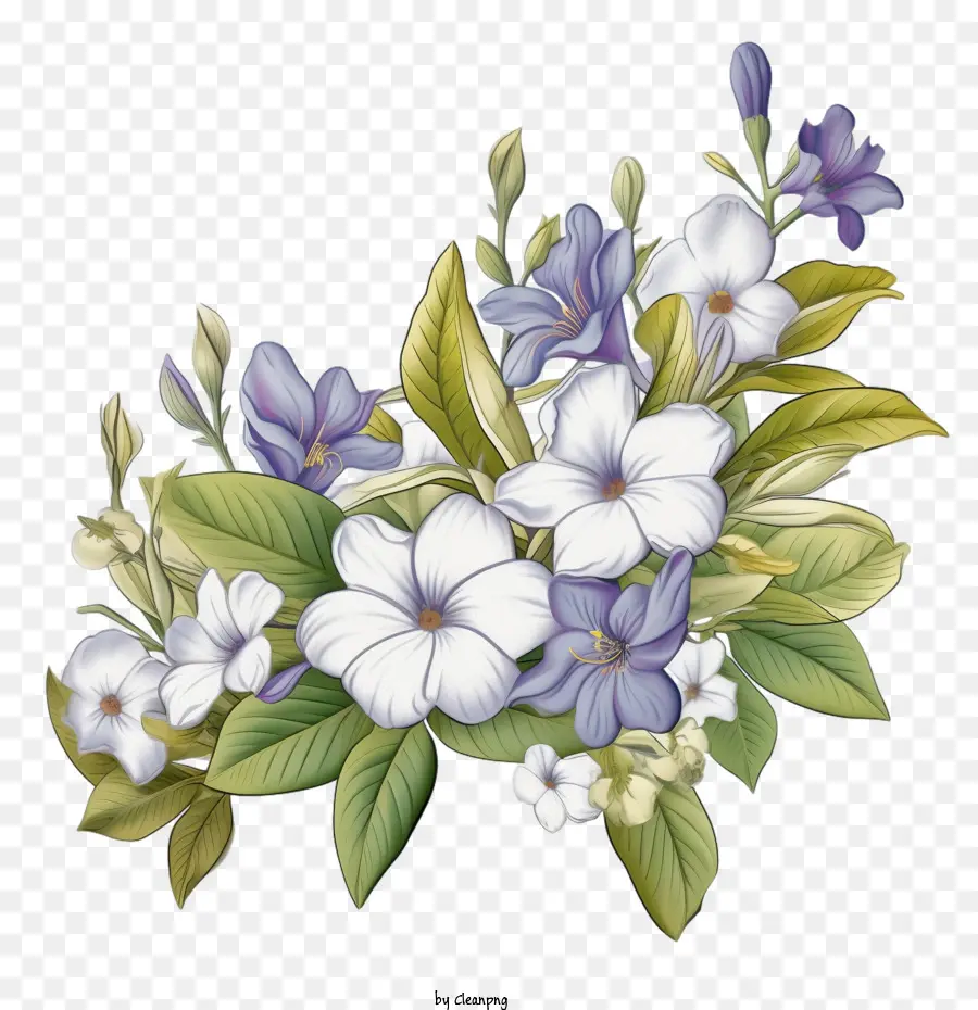 Vinca Flower，ดอกไม้สีสันสดใส PNG