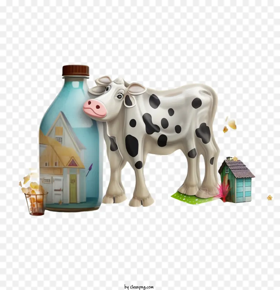 วัว，ดื่มนม PNG