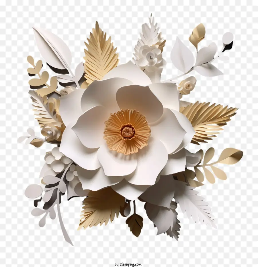 3 มิติดอกไม้，ดอกไม้ศิลปะกระดาษ PNG