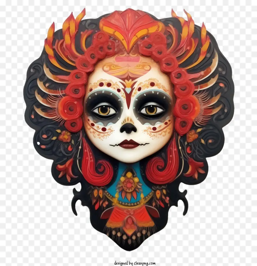 Skelita Calaveras，กะโหลกศีรษะ PNG