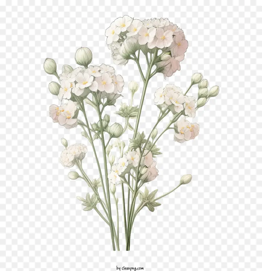 ที่รักลมหายใจดอกไม้，ดอกไม้สีขาว PNG