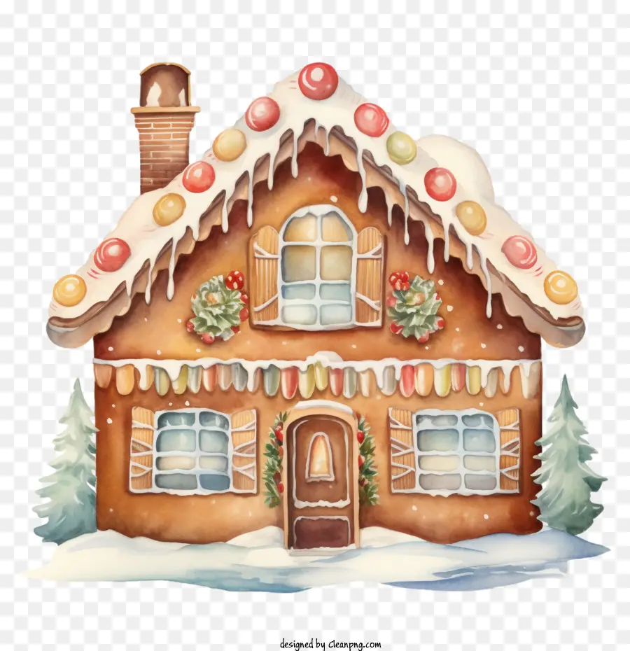 คริสมาสต์，Gingerbread บ้าน PNG