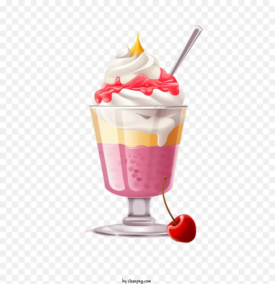 มิลค์เชค，ไอศกรีม Sundae PNG