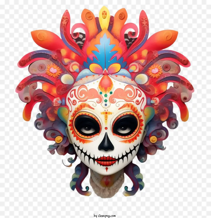 Skelita Calaveras，กะโหลกศีรษะ PNG