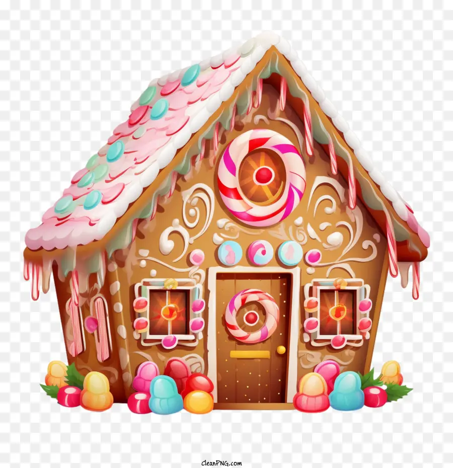 Gingerbread บ้าน，ลูกกวาด PNG