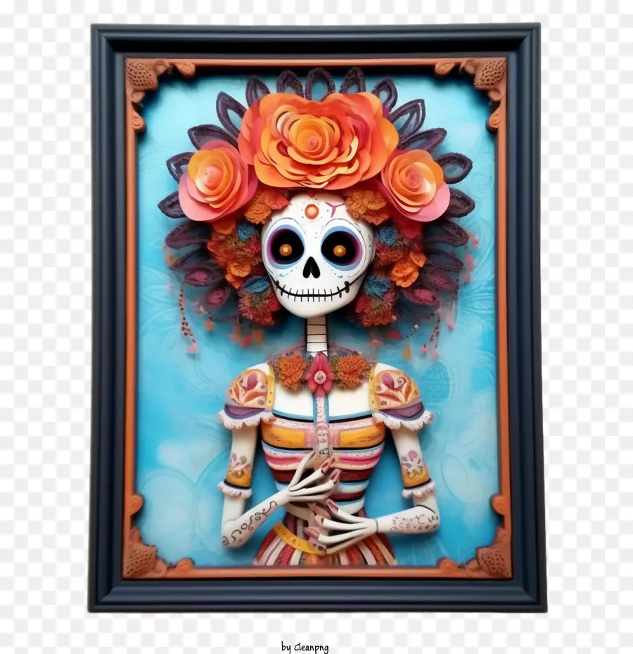 Skelita Calaveras，ภาพโครงกระดูก PNG