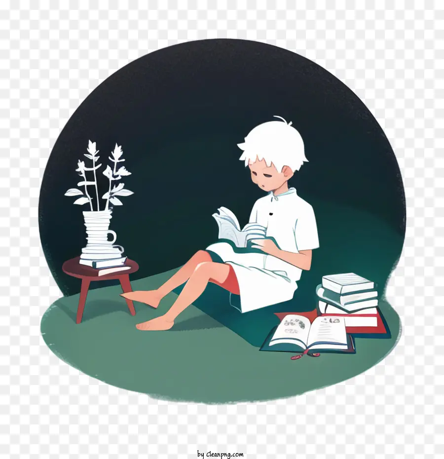 Boy Reading Book，เด็กชาย PNG