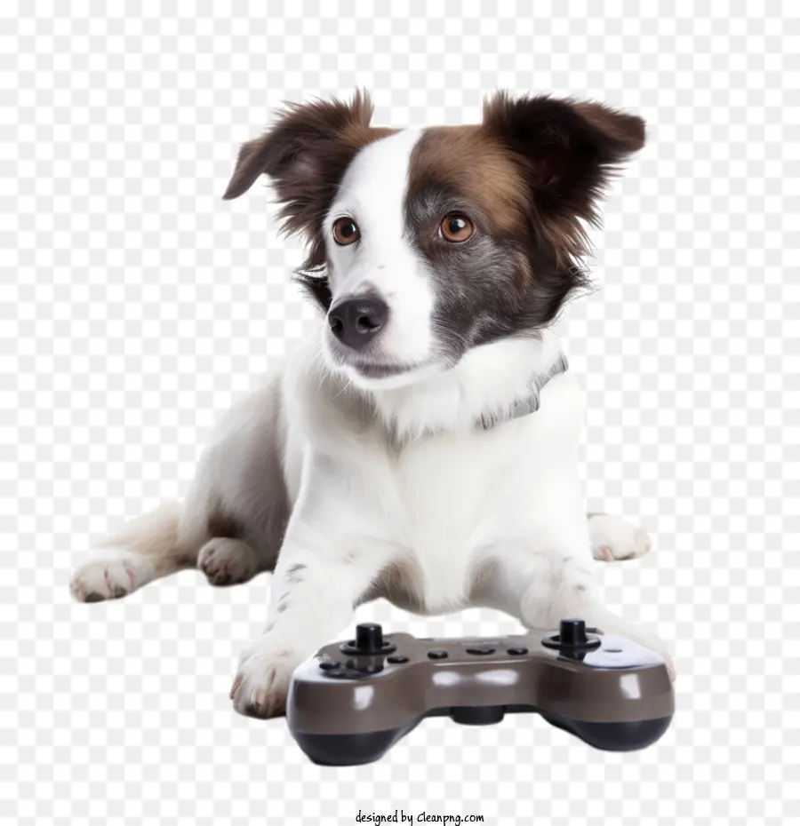 วิดีโอเกมวัน，Dog With Game Controller PNG