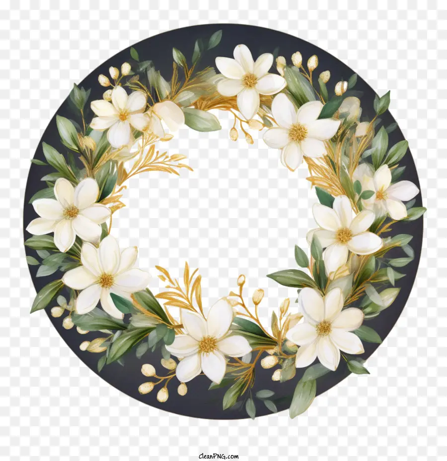 จัสมินพวงหรีด，ดอกไม้สีขาว PNG