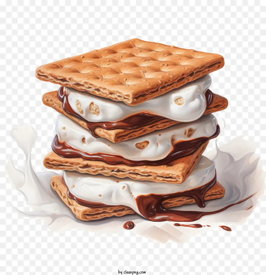 วัน Smores แห่งชาติ，แซนวิชไอศครีม PNG