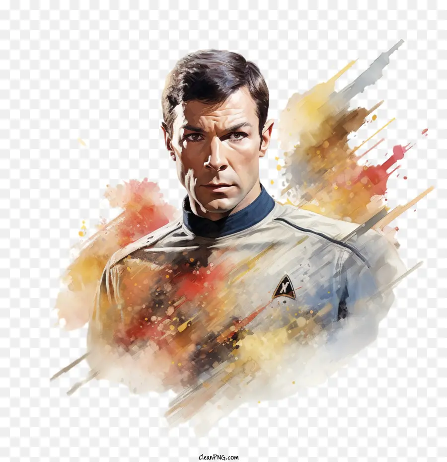 วัน Star Trek，Man In Star Trek เครื่องแบบ PNG