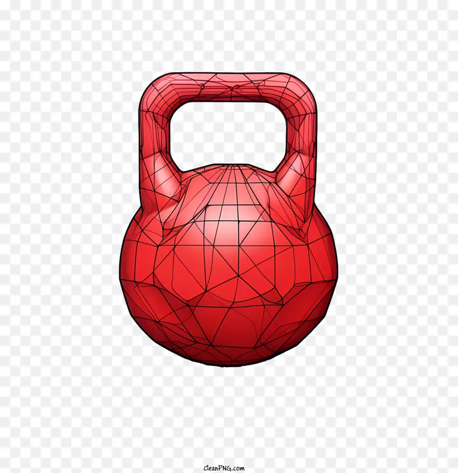 การออกกำลังกาย，Kettlebell สีแดง PNG